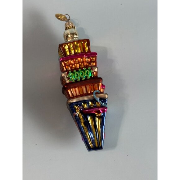 Christopher Radko Times Square New Years Eve Ornament 2000 6" Hand-Painted Glass - Picture 7 of 9